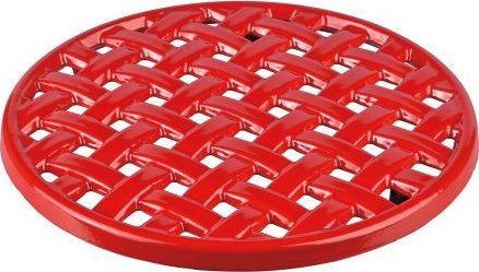 Kuchenprofi Podkładka pod gorące naczynia Kuchenprofi, żeliwo, śred. 20 cm, czerwona