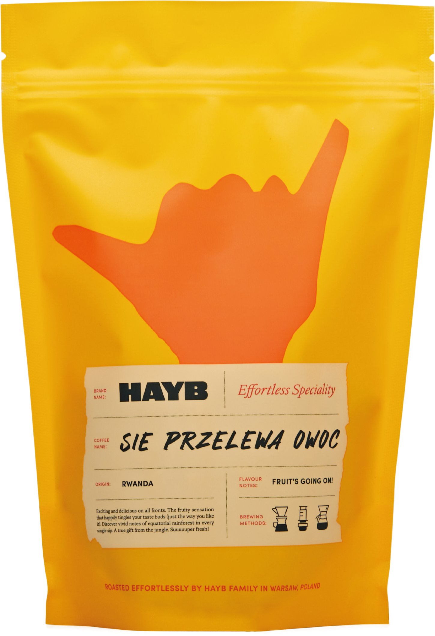 Kawa ziarnista HAYB Sie Przelewa Owoc 1 kg