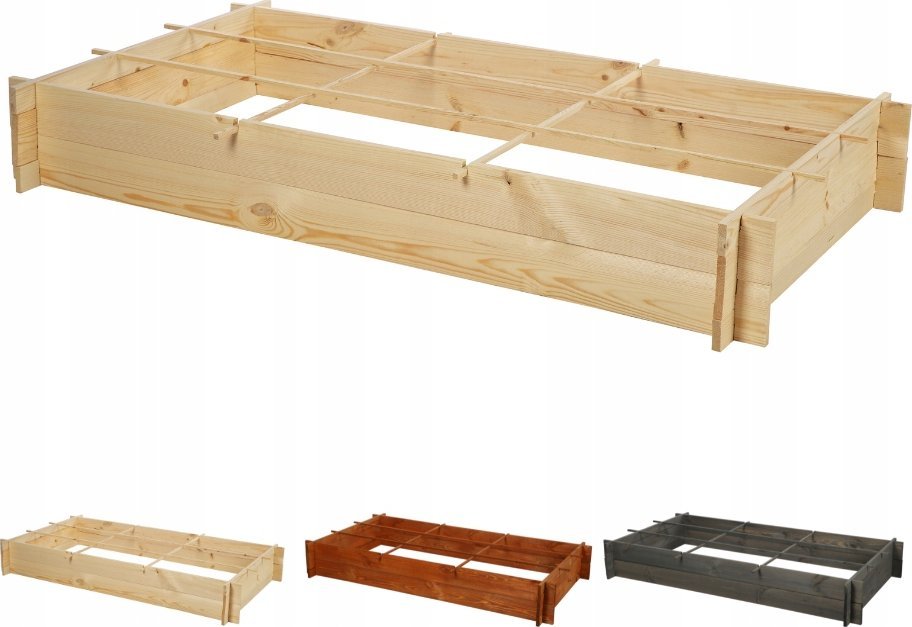 Wamar-Sosenka Drewniana grządka podwyższana ZP05 /80x148cm/ Naturalna Drewno Sosnowe