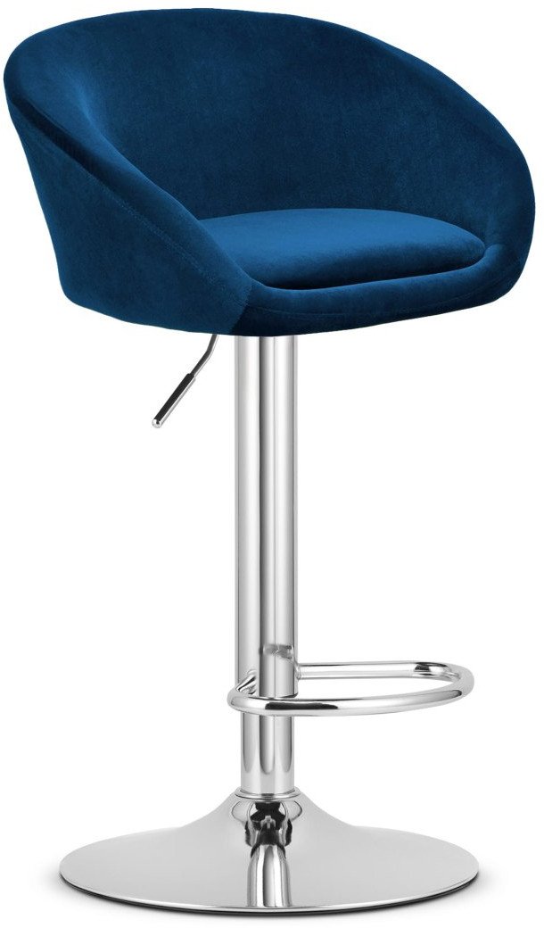 Hoker EAST - aksamit granatowy / baza chrom