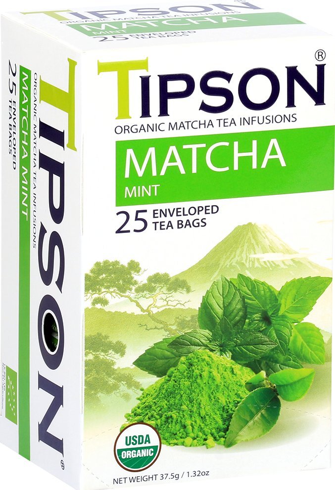 Tipson Tipson MATCHA MINT herbata zielona MIĘTA BIO 25szt