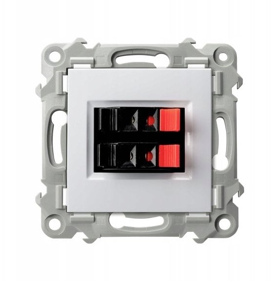 SZAFIR Gniazdo głośnikowe podwójne biały GG-2Z/m/00