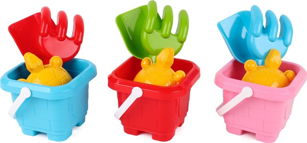 Technok Wiaderko z akcesoriami do piasku TechnoK 7075 p24 mix cena za 1 szt