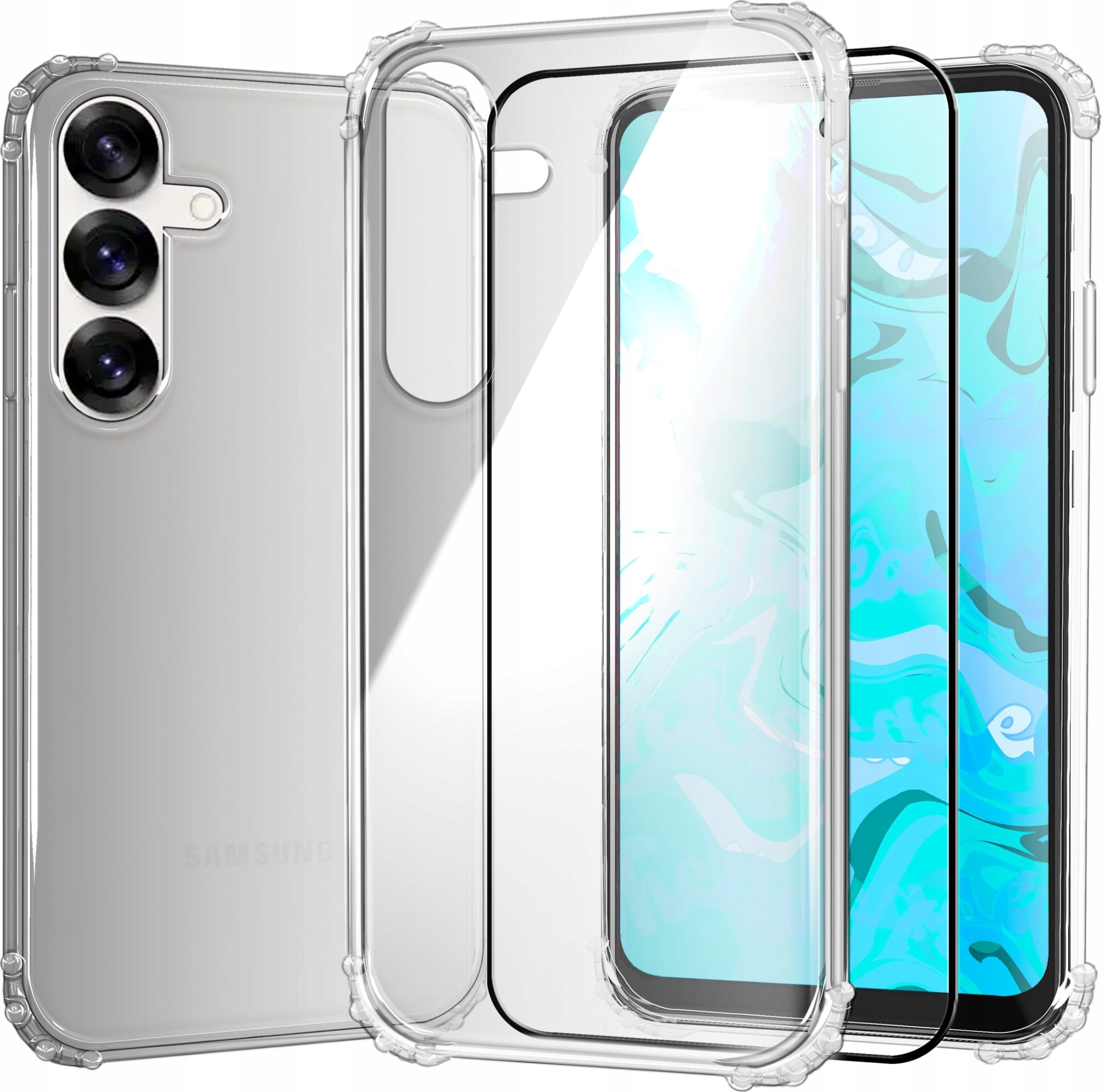 ETUI PANCERNE DO SAMSUNG GALAXY S25 PLUS | SILIKON ANTI SHOCK | SZKŁO 9H