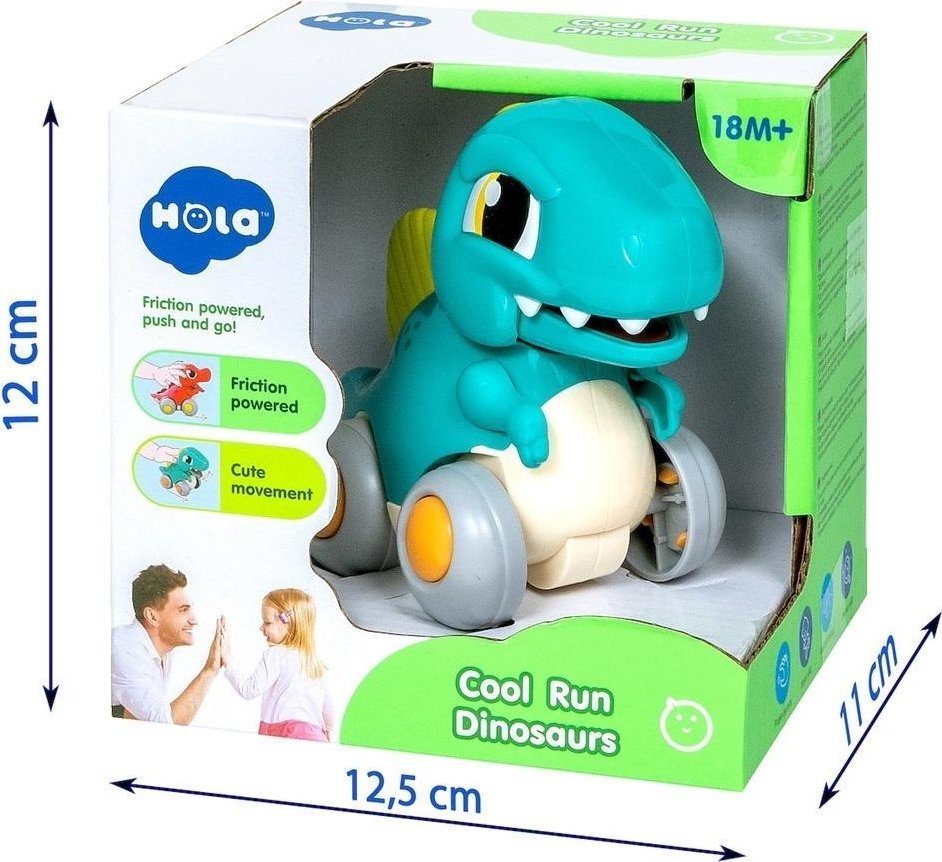 Dinozaur interaktywny z napędem niebieski
