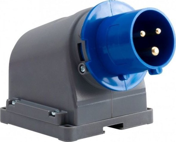 Opal Wtyk kempingowy przemysłowy stały odbiornikowy, 16A 3P IP44-FE, OPAL KAMPER