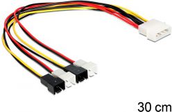Delock Molex - 2-pin, 0.3m, Wielokolorowy (83343)