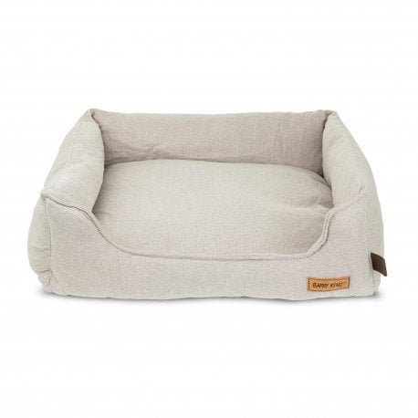 Legowisko dla psa, szaro-be�owe, 60x52x18cm, z zamkami