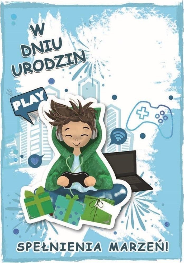 Karnet urodziny chłopiec