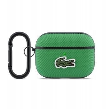 Etui Lacoste Petit Pique Croc Logo do AirPods Pro 3 zielony