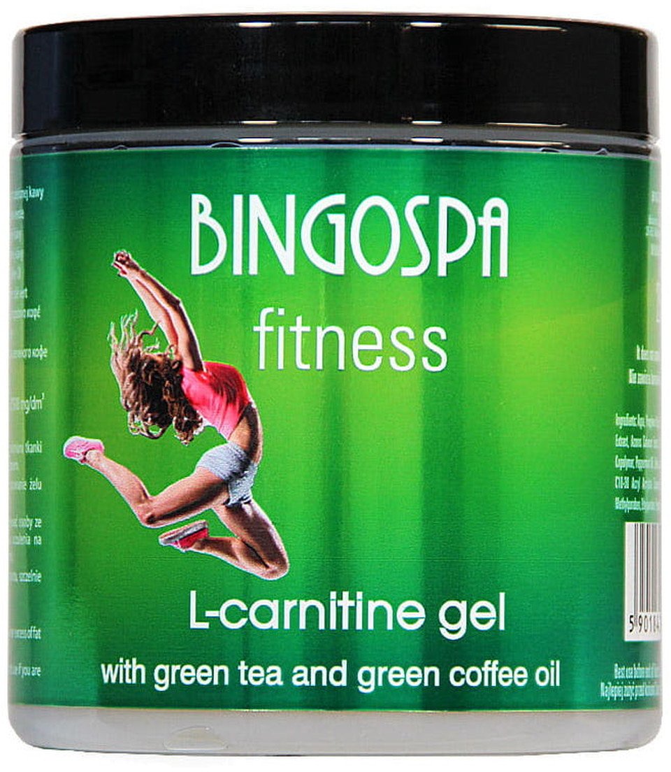 BINGOSPA Fitness L-karnityna w żelu z zieloną herbatą i olejkiem zielonej kawy 250ml