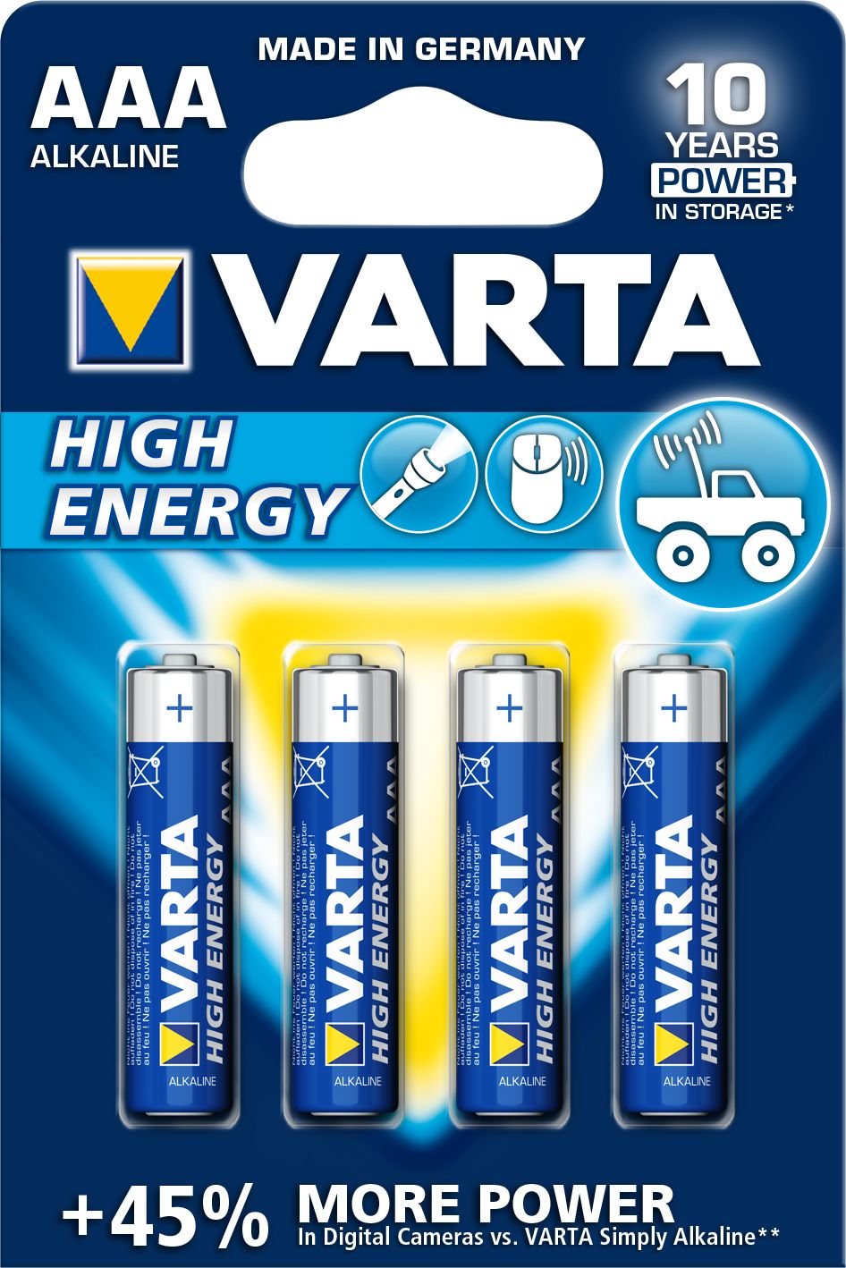 Varta Bateria High Energy AAA / R03 4 szt.