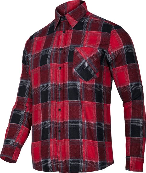 Lahti Pro koszula flanelowa czerwona, 120G/M2, "3XL" (LPKF13XL)
