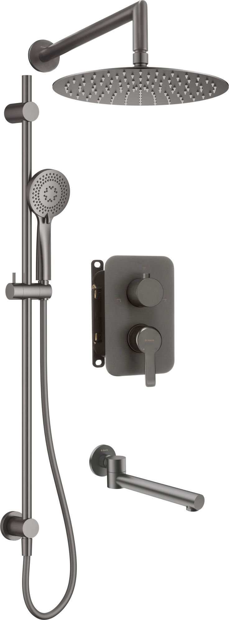 Zestaw prysznicowy Deante Zestaw prysznicowy podtynkowy z BOXem mieszaczowym