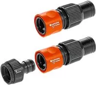 Gardena Zestaw połączeń systemowych 26,5 mm (G 3/4 ") i 33,3 mm (G 1") (1505)