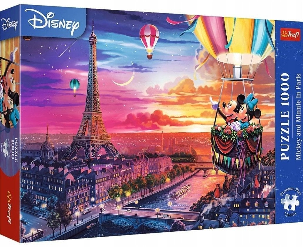 Trefl Puzzle Premium Plus Quality Mickey i Minnie w Paryżu 1000 elementów