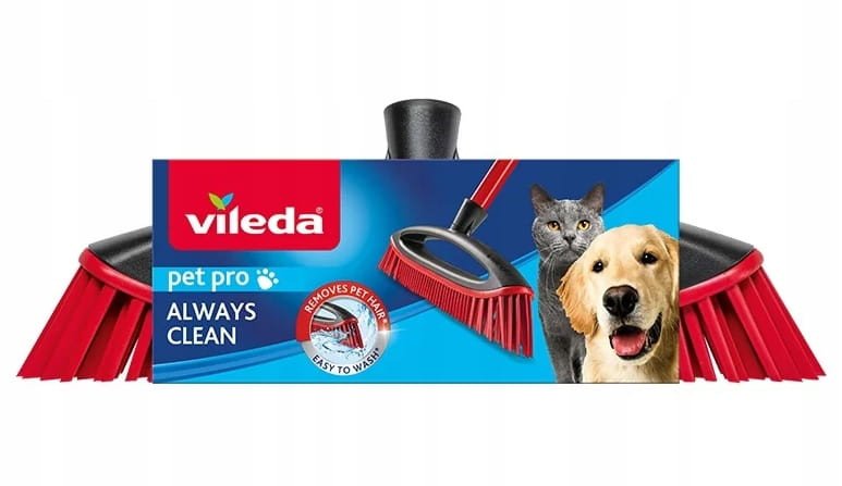 Vileda Wkład do szczotki do zamiatania sierści i włosów 5x12x33cm Gumowe włosie