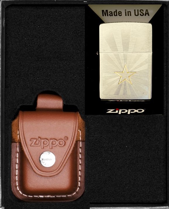 Zestaw ZIPPO Zapalniczka STAR DESIGN Prezentowy No2