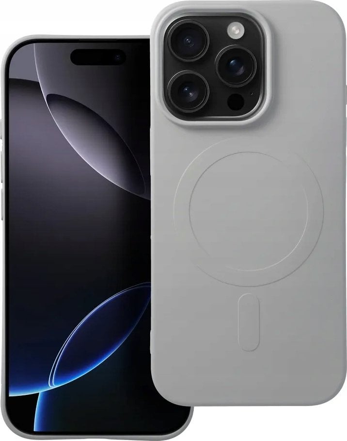 OEM Futerał SILICONE MAG COVER (big hole) kompatybilny z MagSafe do IPHONE 16 Pro tytanowy