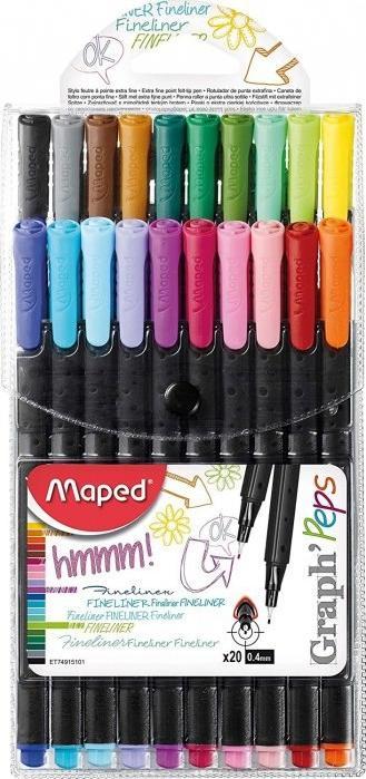 Maped Cienkopis GRAPH PEPS 20szt.etui 749151 MEPED 0.4mm