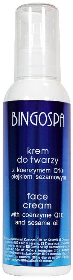 BINGOSPA Krem do twarzy z koenzymem Q10 i olejkiem sezamowym 135g