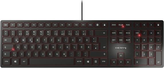 Klawiatura Triton CHERRY KC 6000 SLIM klawiatura USB Skandynawia Czarny