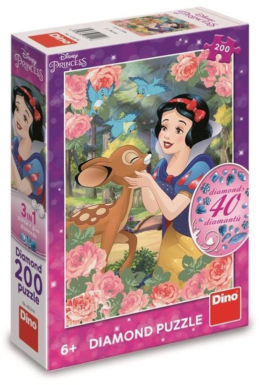 Puzzle z diamencikami Królewna Śnieżka 200el