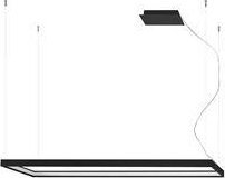 Lampa wisząca Thoro Żyrandol TUULA L czarny LED 4000K himp