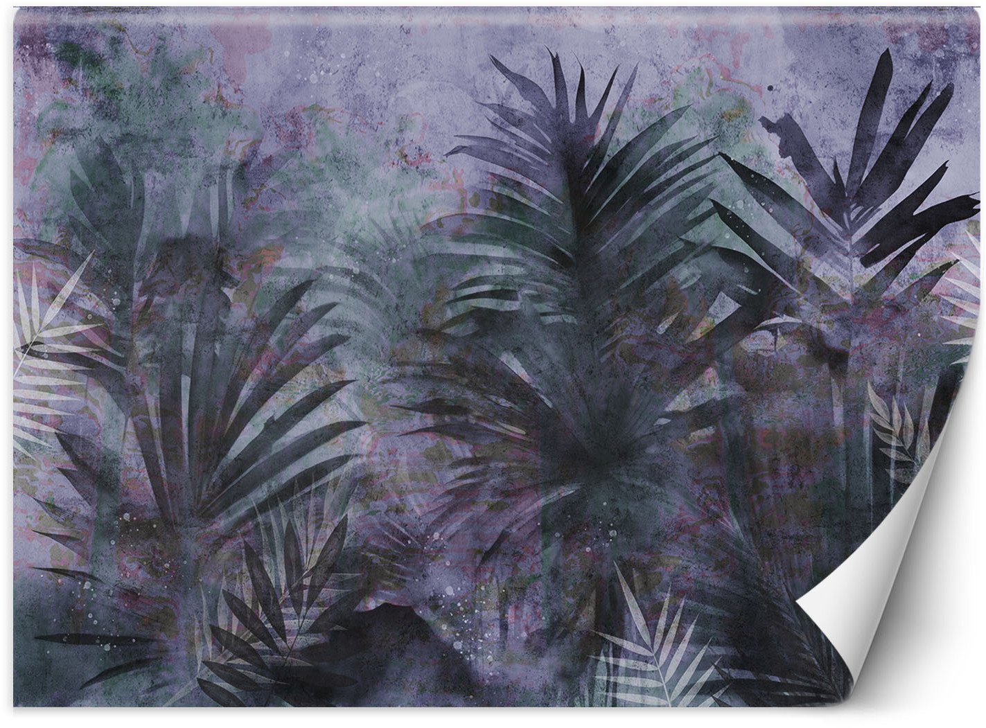 Feeby Fototapeta Tropikalne liście fioletowe 200x140 small