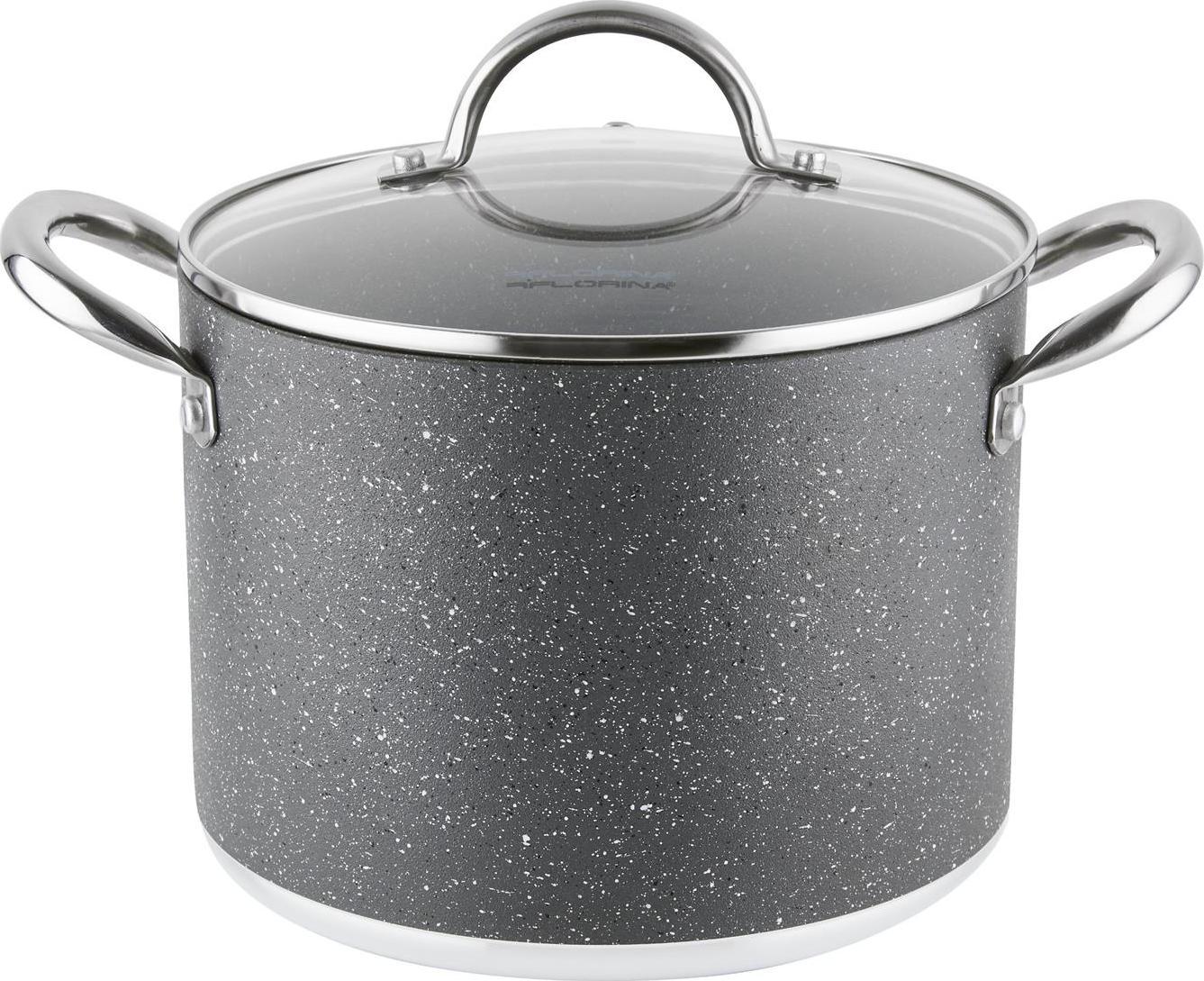 Florina Garnek aluminiowy wysoki Florina Onyx 20 cm 4,6 l