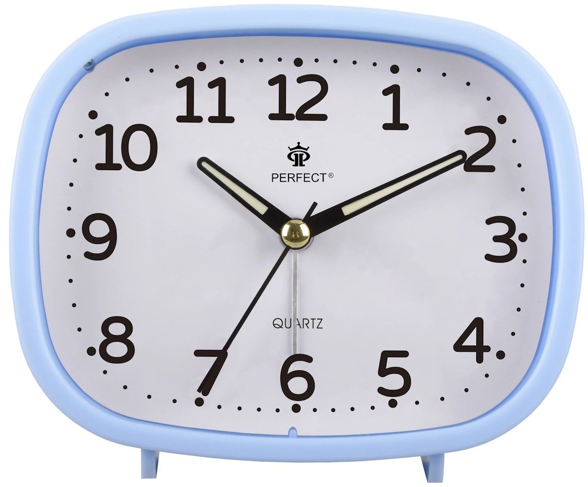 Perfect Budzik PT332-1500-3 blue 12 cm backlight quiet movement