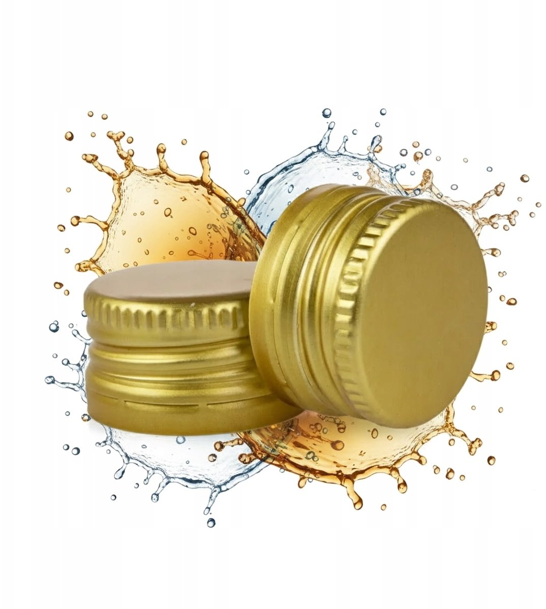 10 sztuk Zakrętka Aluminiowa 31,5x18 do Butelek Złota Szczelna Solidna