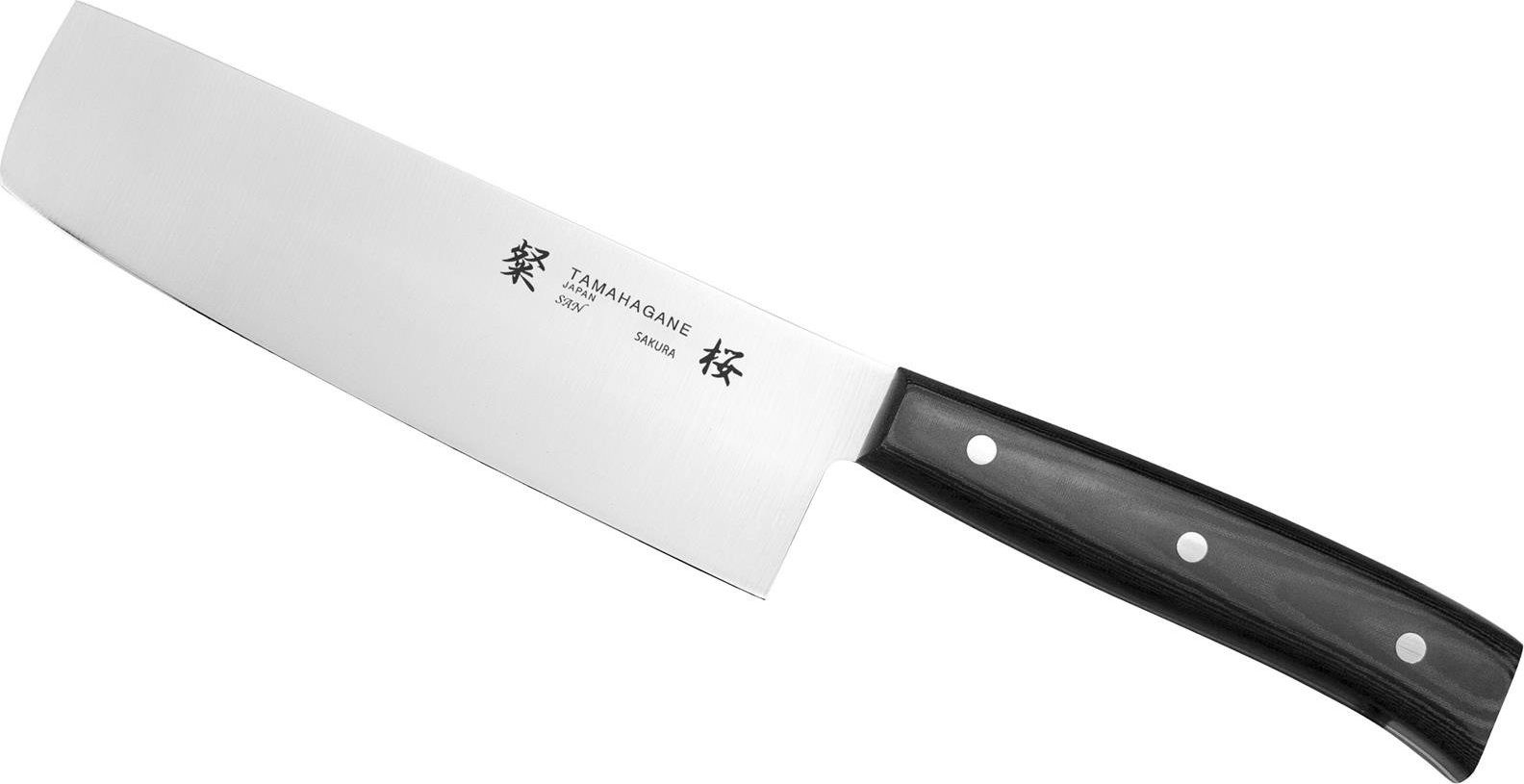 Tamahagene Nóż kuchenny Tamahagane Sakura Nakiri 16 cm SNS-1116 uniwersalny