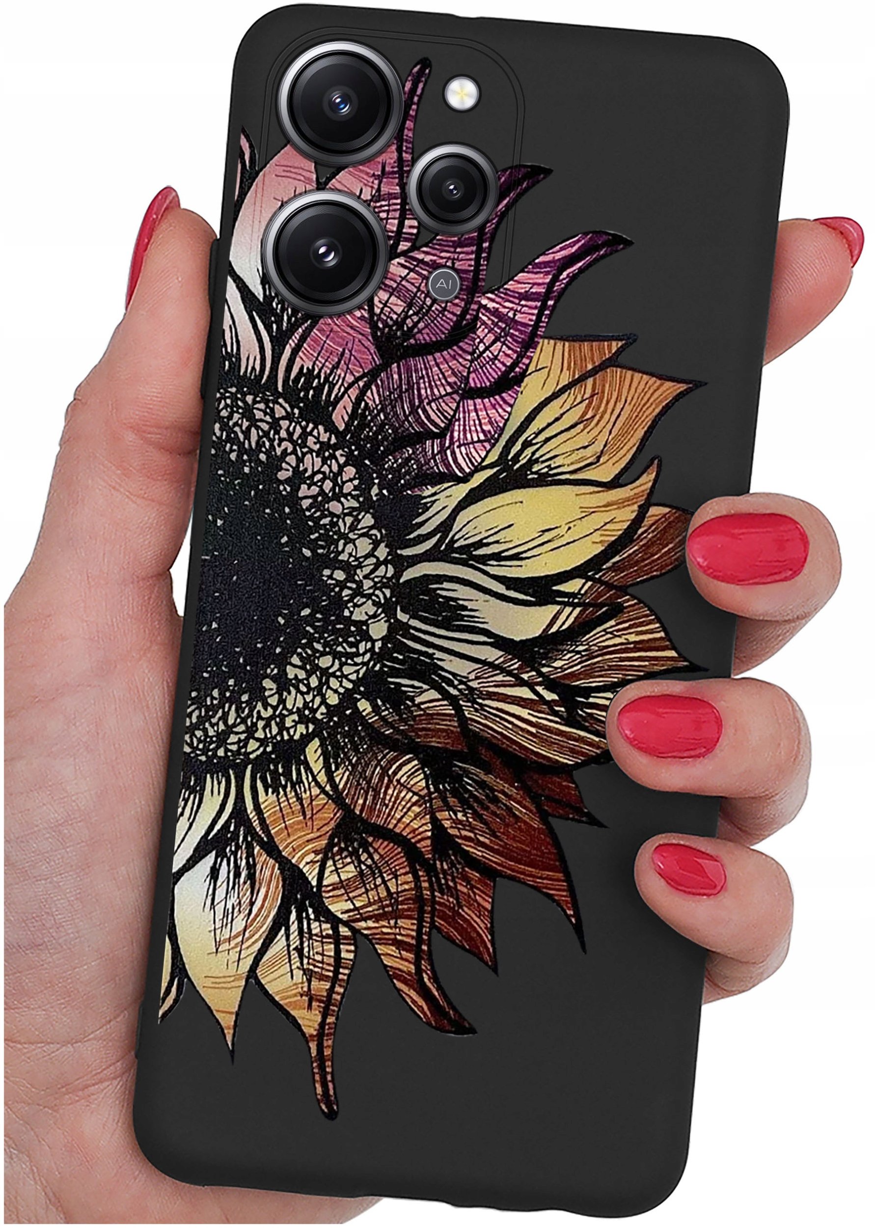 Etui do Xiaomi Redmi 12 4G WZORY |SILIKONOWE MATT CASE + SZKŁO 9H