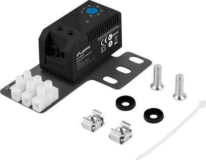 Lanberg Termostat zamykający 10A do szaf rack Czarny (AK-1505-B)
