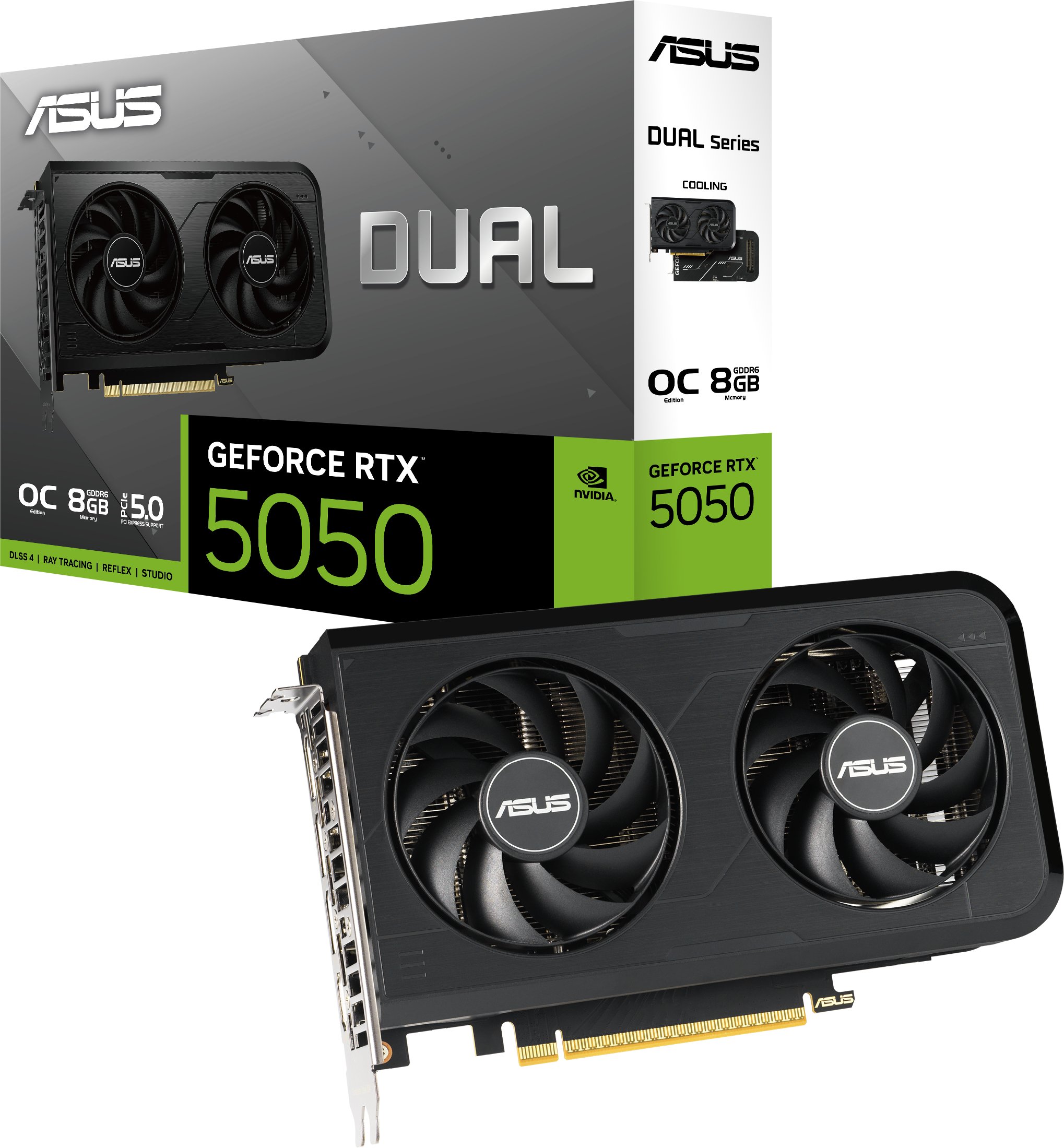 Karta graficzna Asus Dual GeForce RTX 5050 OC 8GB GDDR6 DLSS4 (DUAL-RTX5050-O8G)