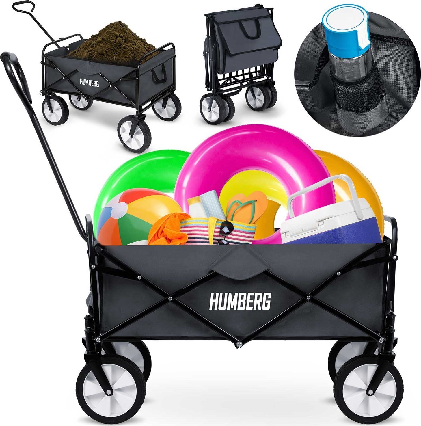 Humberg Wózek transportowy, składany 80L Humberg HM-511