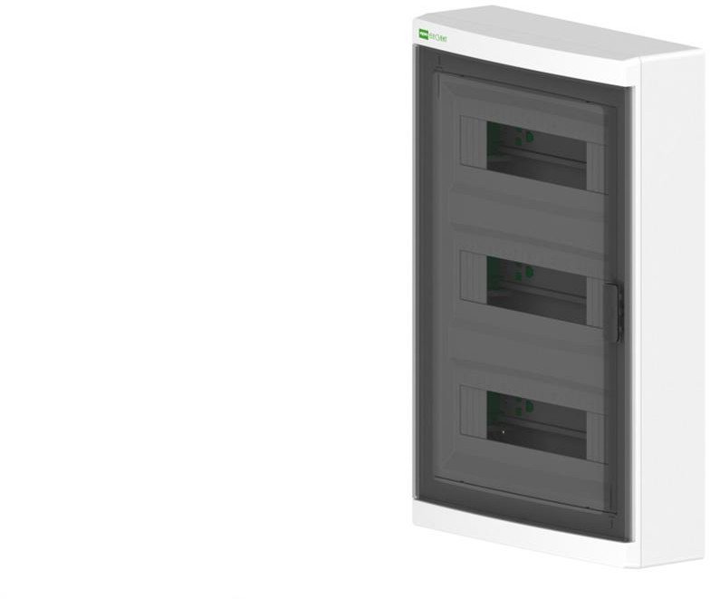Rozdzielnica modułowa Elegant 3x12 natynkowa IP40 N+PE drzwi przezroczyste 2445-01