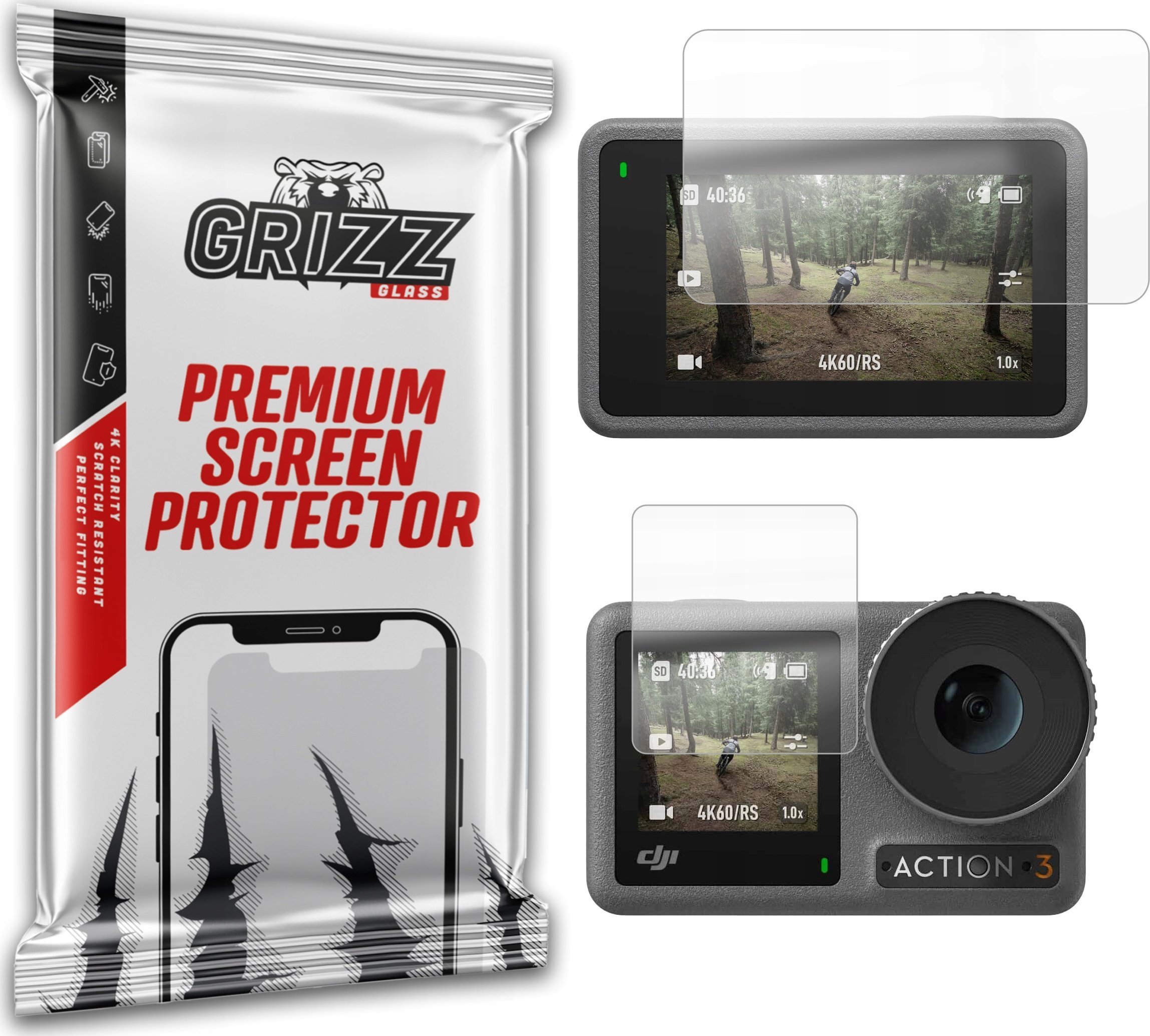 GrizzGlass Folia matowa GrizzGlass PaperScreen do DJI Osmo Action 3