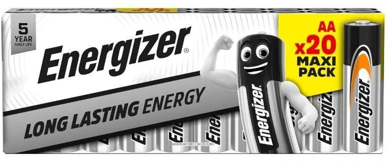 Energizer LR6/20 Everyday AA family 20pack Alkalické
