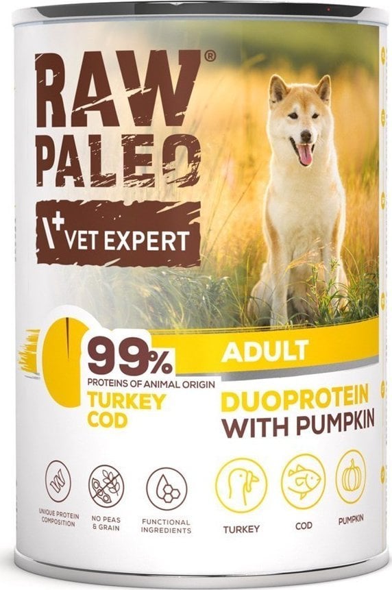 Raw Paleo Turkey&Cod Adult Can 400g