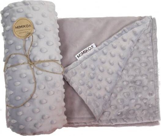 Mimikoko MIMIKO Pets Kocyk MinkyDot 70x50cm Szary