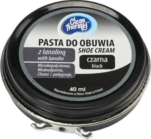 Ravi Pasta do obuwia czarna 40 ml nabłyszczająca wodoodporna