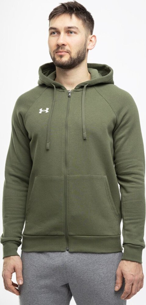Under Armour Bluza męska Under Armour Rival Fleece FZ Hoodie khaki 1379767 390 S