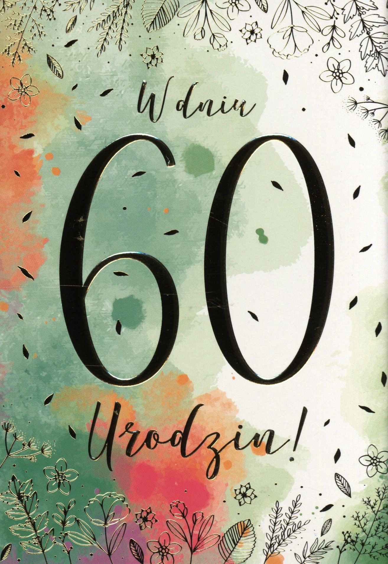 PASSION CARDS Karnet W dniu 60 urodzin PR-108