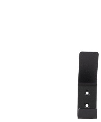 HANGER 1 HOOK ALIUM BLACK 100X30X50