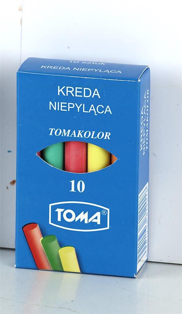Toma Kreda szkolna kolor, 10 szt. (OM-81201)
