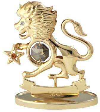 Lew - Figurka pozłacana