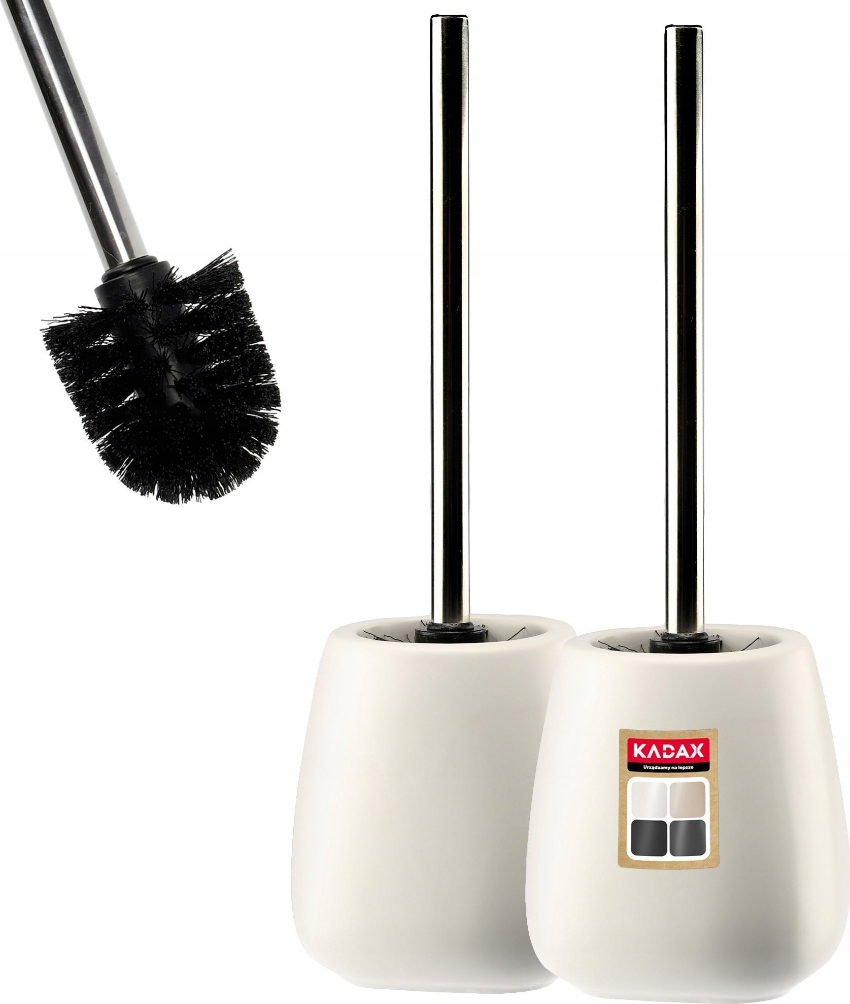 Kadax Szczotka do WC stojąca biały