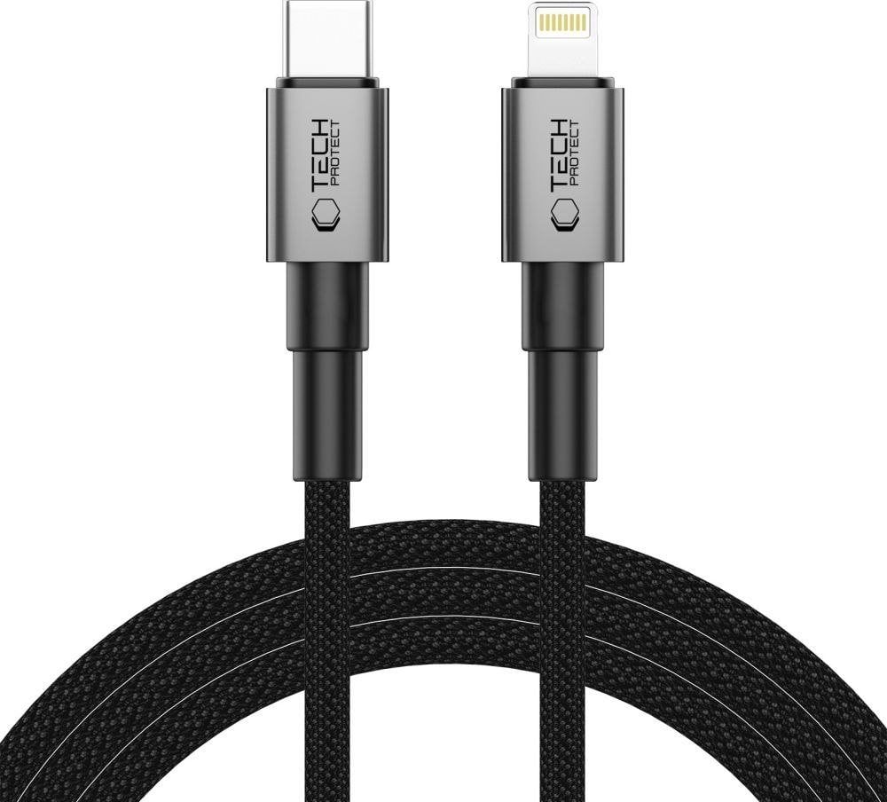 Kabel USB Tech-Protect USB-C - Lightning 2 m Szary (5906302380886)
